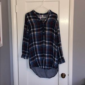 Plaid tunic